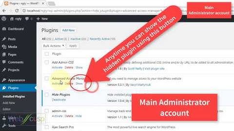How to Hide any plugin from plugin list for other users