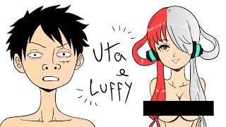 LUFFY E UTA ( ͡° ͜ʖ ͡°) - ANIMAÇÃO ONE PIECE - SIR WISE