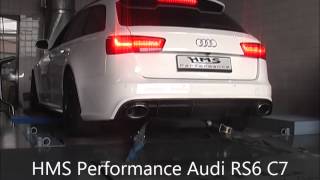Soundfile HMS Performance Audi RS6 C7 2013 mit Downpipe und Klappenabgasanlage