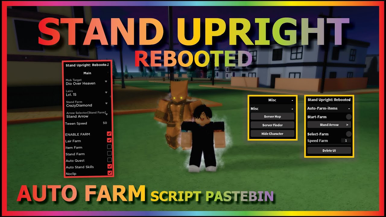 (NOVO) Script Stands Awakening - Auto Farm Stands, Item Notifier e outros!!  (Mobile & PC) 2022 