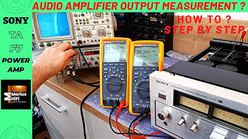 Audio Amplifier Output Measurement Using Oscilloscope and Dummy Load