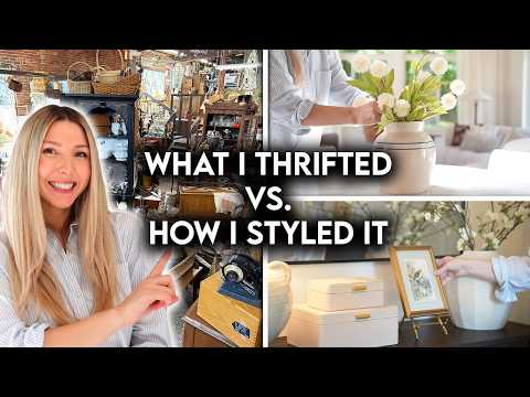 WHAT I THRIFTED VS. HOW I STYLED IT | Home Decor Thrift Shop & Decor Haul