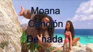 Video thumbnail of "Moana - De nada (LETRA)"