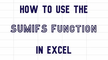 How to use the SUMIFS formula function in EXCEL video #excel #sumifs #sumifsfunction