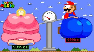 Mario Bros: Fat Peach Super Sized is heartbroken, Evolution of Fat Peach | Game Animation