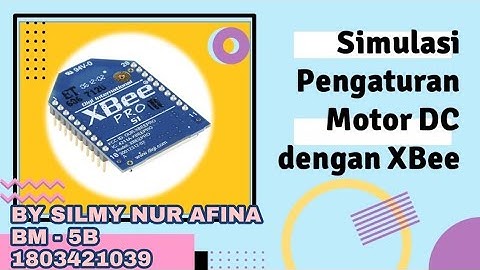 Controlling DC Motor Using Xbee on Proteus 8