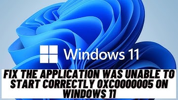 How to fix The application was unable to start correctly 0xc0000005 on Windows 11