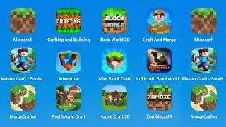 Minecraft,Crafting and Building,Block World 3D,Craft and Merge,Master Craft Survival,Adventure Craft screenshot 1
