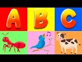 Alphabet Animal Song for Kids | Learn A to Z with Animal Names