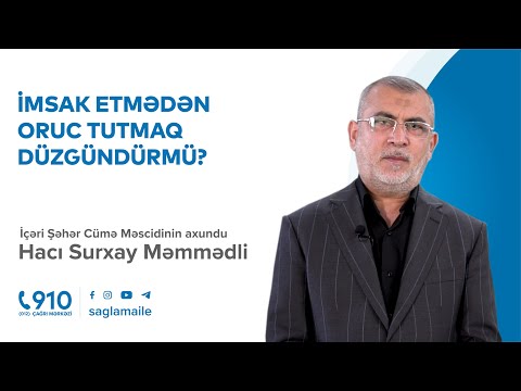 Video: Bazar günləri Oruc üçün imtina etdiyinizi yeyə bilərsinizmi?