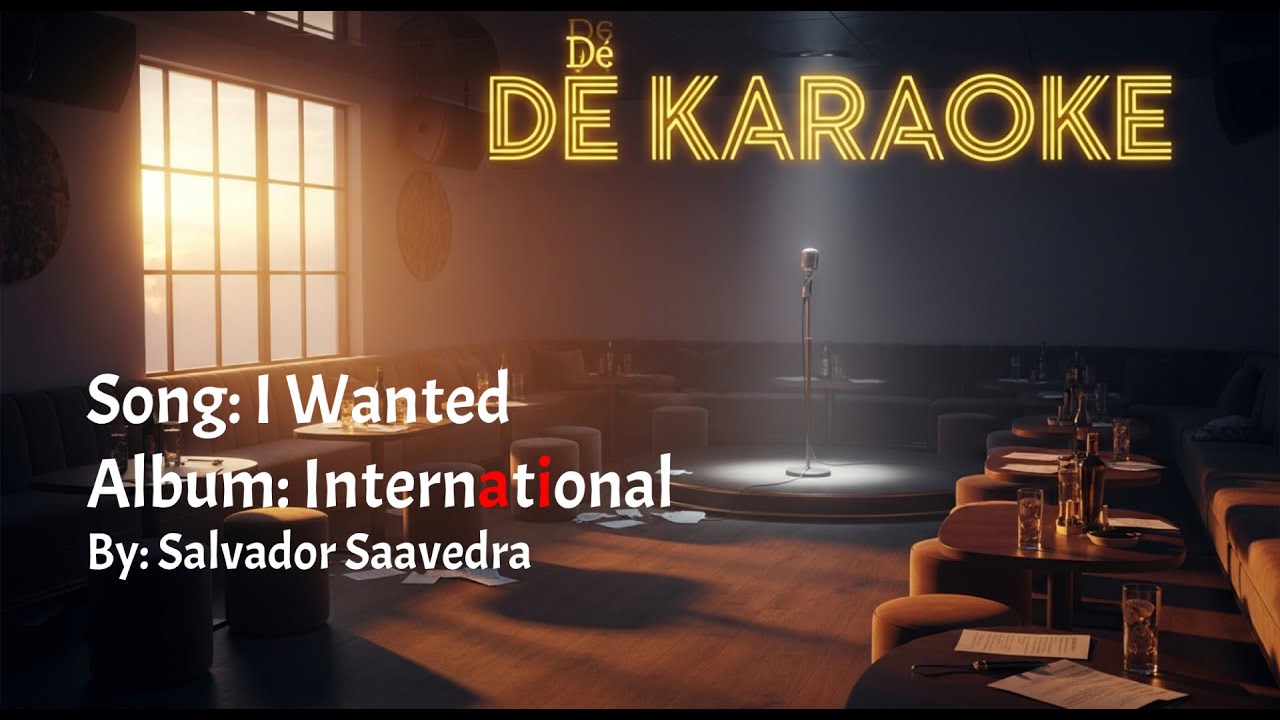 I Wanted (De Karaoke)   #youtubevideos #karaoke #music #musica #newmusic #songlyrics #international