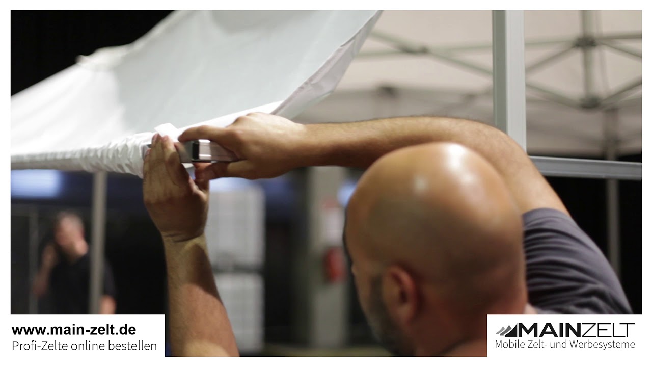 MAINZELT   Aubbau Vordach für Faltzelte   Faltpavillons