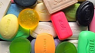 ASMR soap opening HAUL.unpacking soaps.many pretty soaps unboxing/unwrapping.Satisfying Video|392|