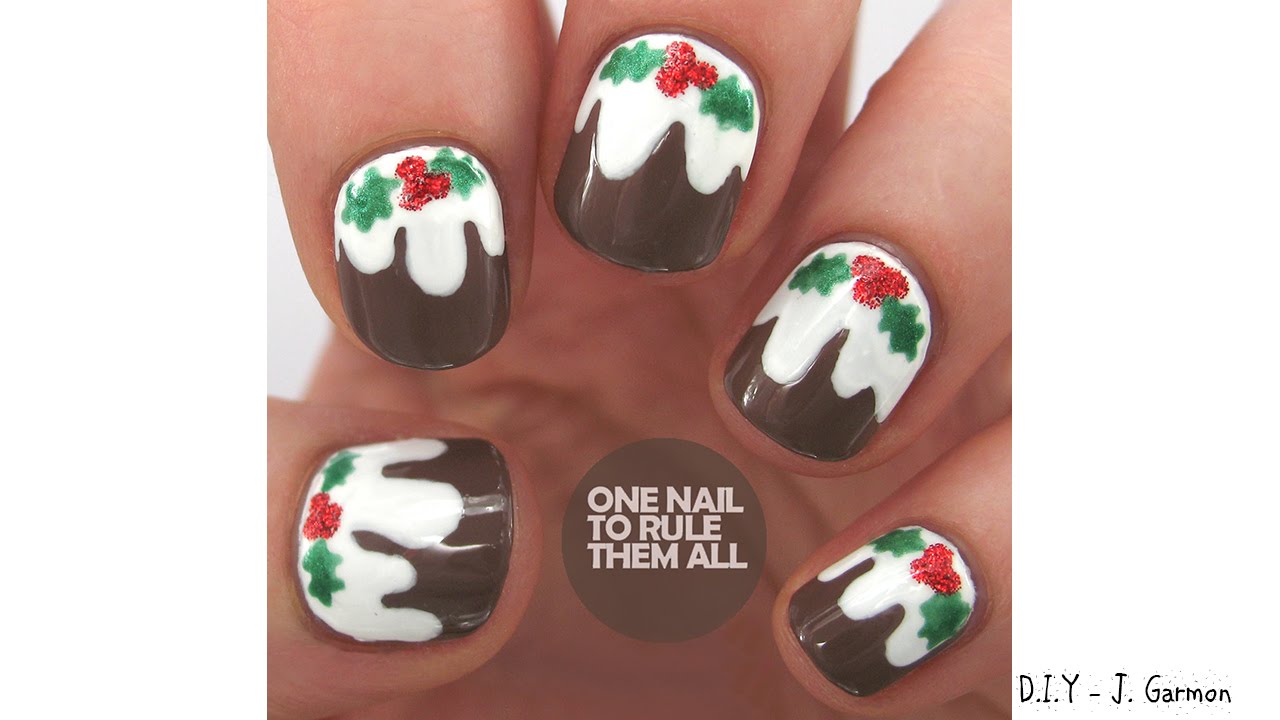 Christmas Nail Art L Nail Art Design Christmas Pudding Christmas Nail Art L Nail Art Design Christmas Pudding