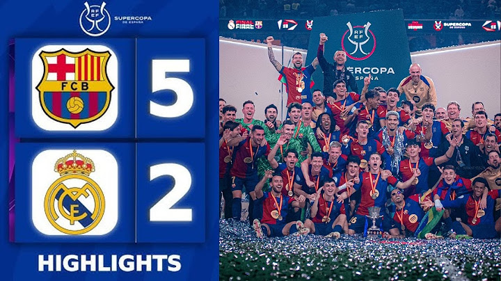 REAL MADRID 2 vs 5 FC BARCELONA | SPANISH SUPER CUP FINAL | Full Match 🔵🔴