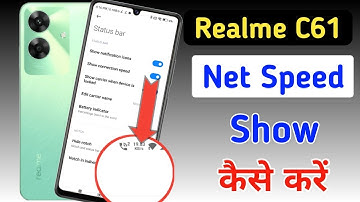 Realme C61 net speed show/Realme C61 me net speed kaise dekhe/network setting