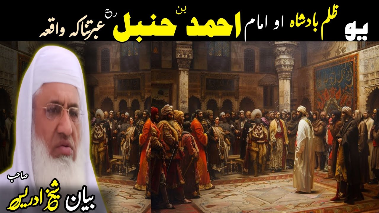 Pashto Bayan/Imam Abu hambal Rh waqia/Molana Skhikh Idress shahib/  امام احمد بن حنبل رح واقعہ