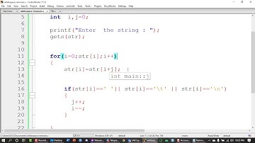 Compiler Design  Lab 3 || Removing Whitespaces from string || 181-15-11134