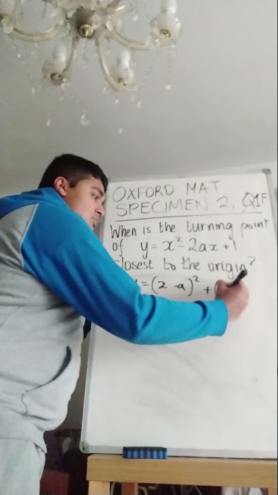 Optimising Turning Points - MAT Specimen 2, Q1F