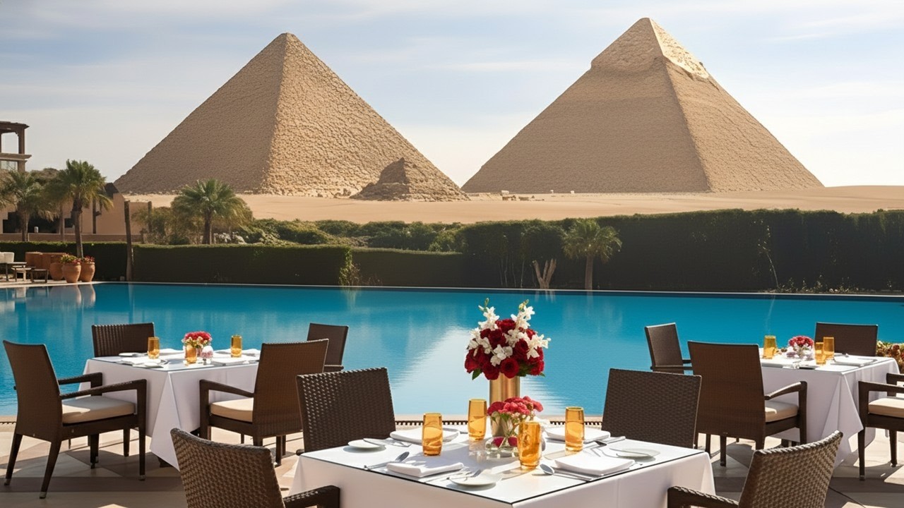Отель Marriott Mena House, Каир, Египет | Роскошный отель рядом с пирамидами
