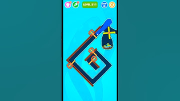 Save The Fish  / pull the pin / puzzle logic level 211  #savethefish #gaming #funny #drawing #shorts