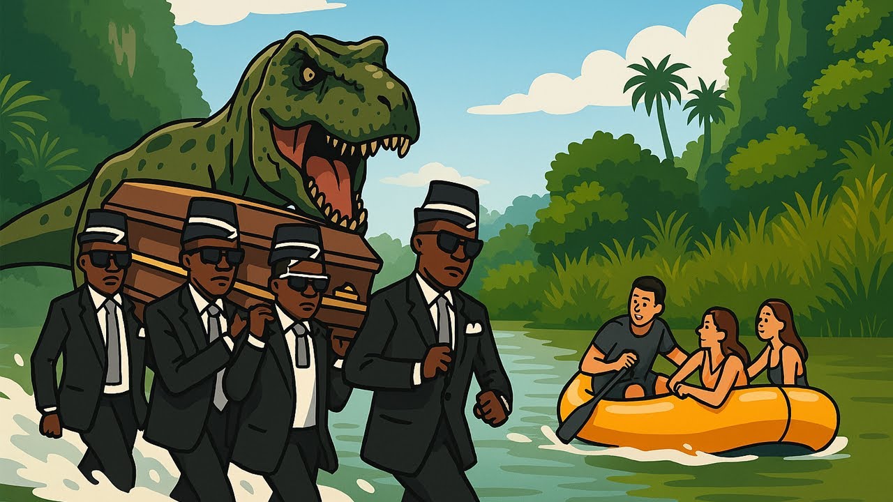 Jurassic World Rebirth Coffin Dance Song COVER