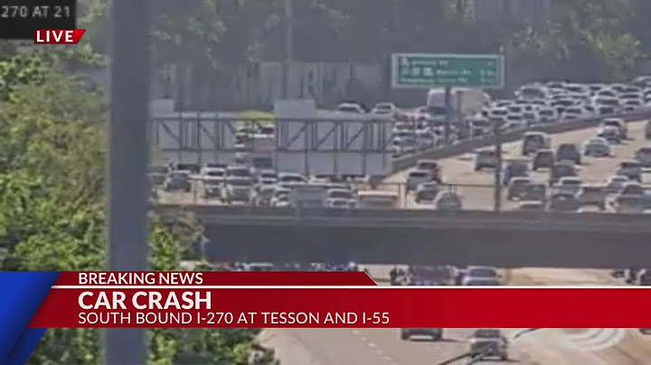 Crash reported on South Bound