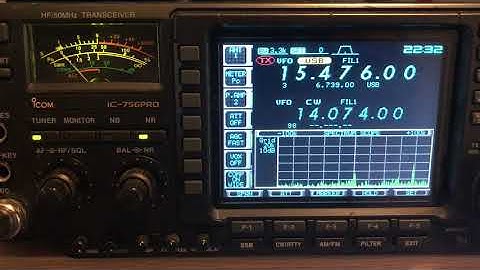 LRA36 reception via the Icom IC-756 Pro transceiver