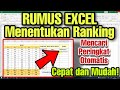 RUMUS EXCEL Menentukan Ranking Dengan Cepat
