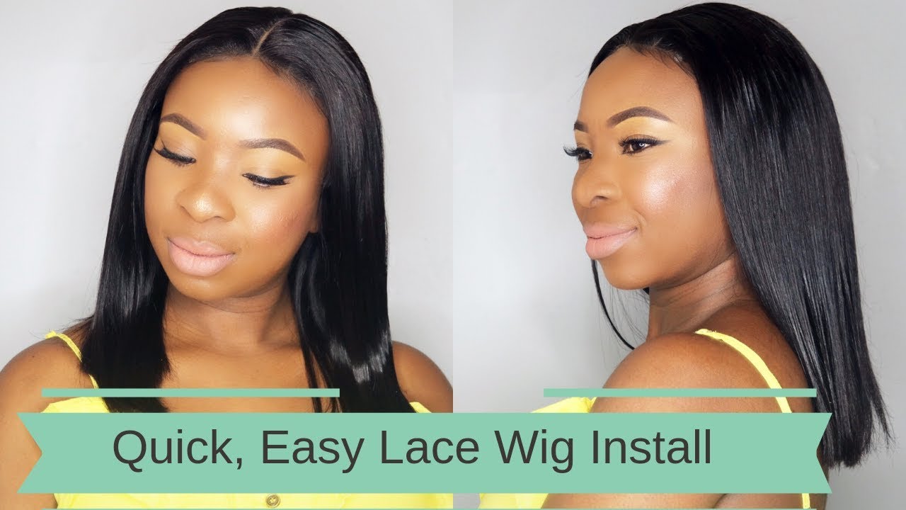 Lace wig installation duo for laying down a frontal or lace front wig.  Click for step by step on how to appl…