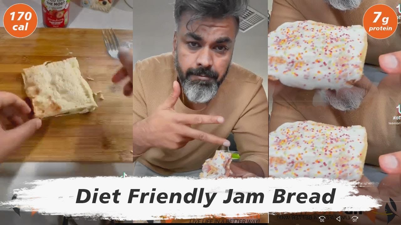 DIET FRIENDLY JAM BREAD TOTAL CALORIES 170 PROTEIN 7 Grams Sweet