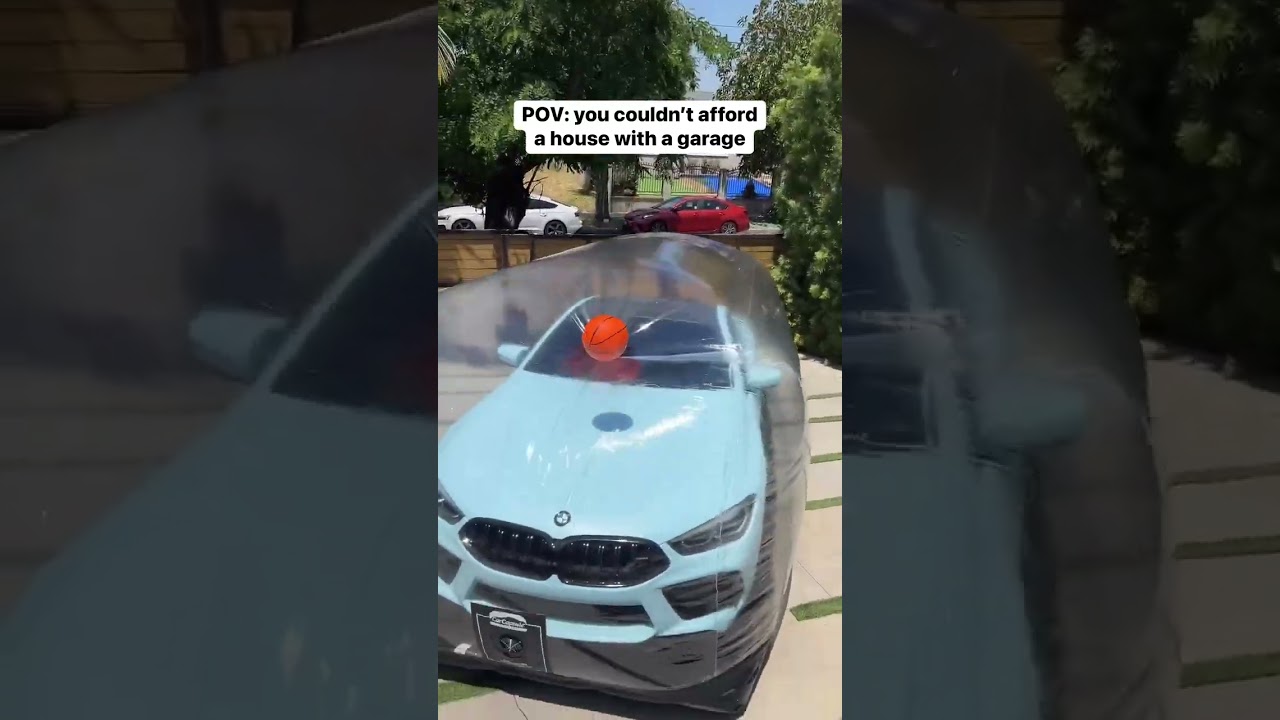 Inflatable bubble car cover 🚗  