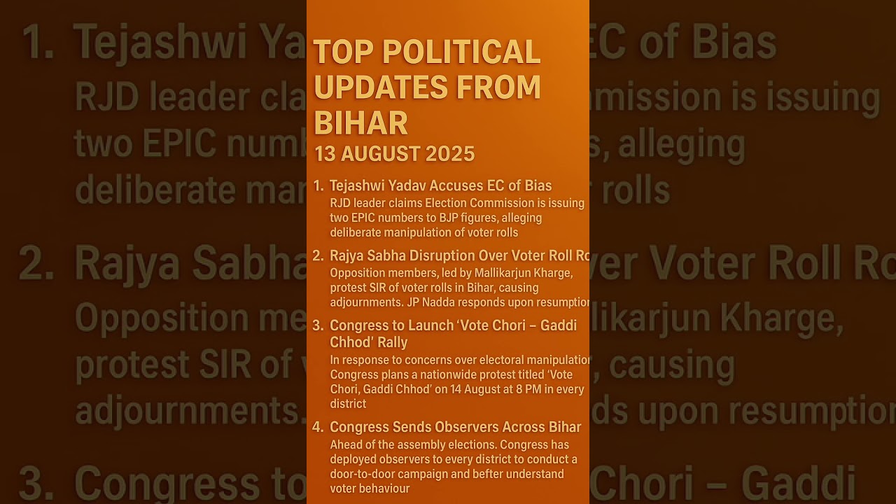 Bihar Politics Update 🚨