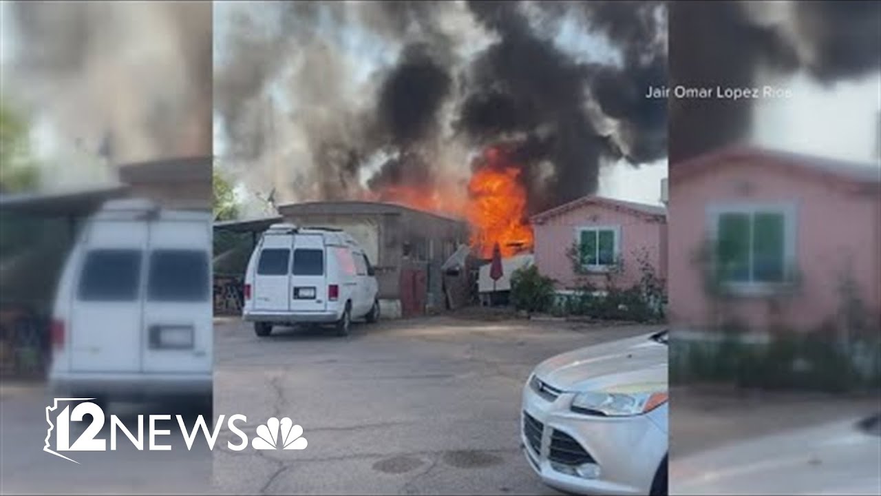 More than 50 displaced after multiple mobile homes catch fire in west ...