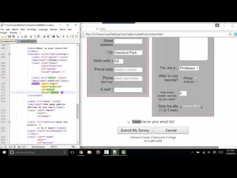 Creating an html form part 3