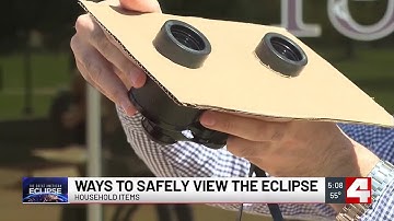 How to make homemade solar eclipse watching devices