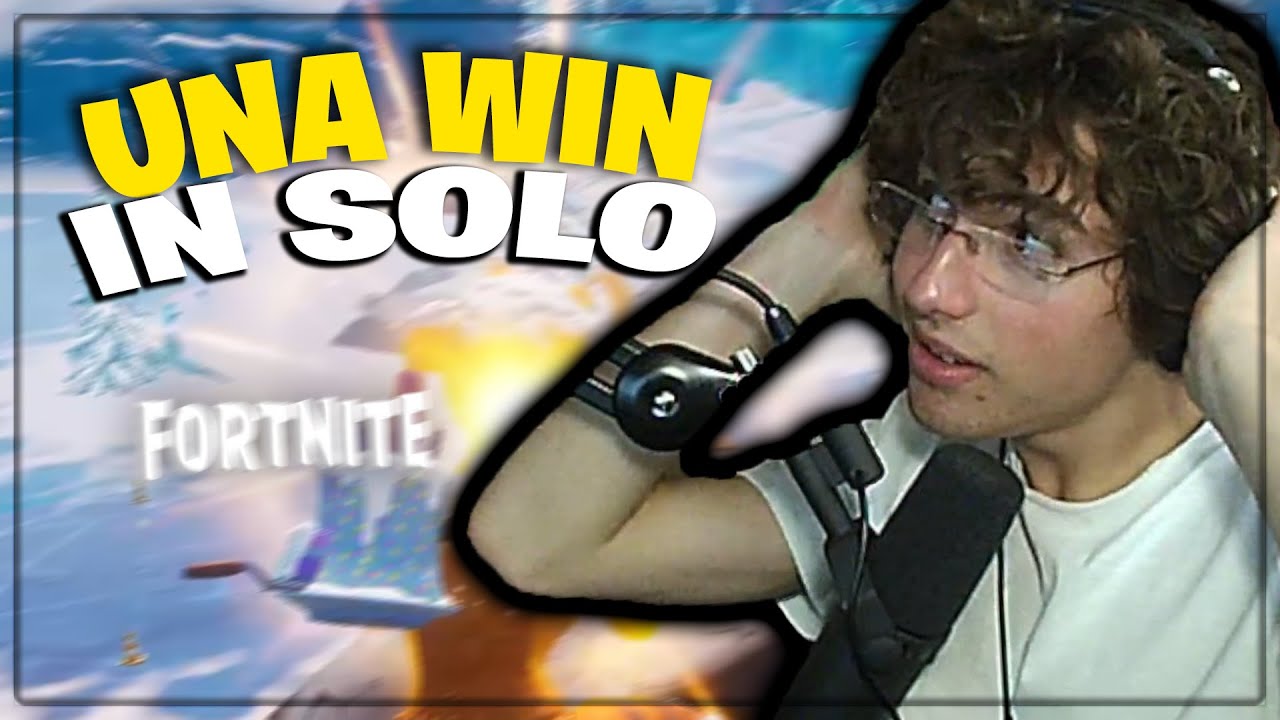 una WIN in SOLO || fortnite - YouTube