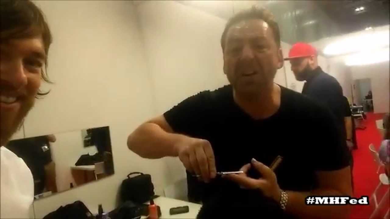 MHFED Salon International London 2014 personalising a haircut