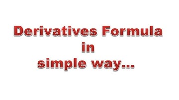 Diploma Math Derivatives Formula by simple way PART__1