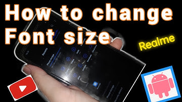 How to change Font size | Realme C25s Android
