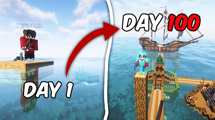 100 Hari Minecraft RAFT SURVIVAL