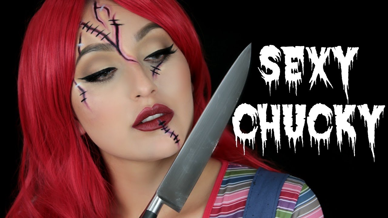 SEXY CHUCKY HALLOWEEN MAKEUP TUTORIAL BEAUTYYBIRD YouTube