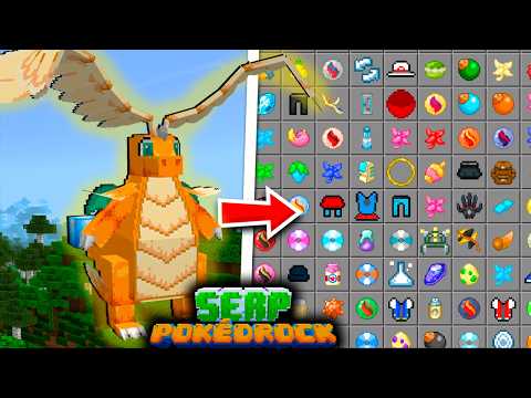 IT'S OUT!! Pokedrock Serp ADDON UPDATED in Minecraft 1.20.51+ NEW MEGA DRAGONITE