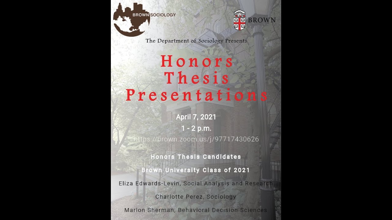 sociology honors thesis
