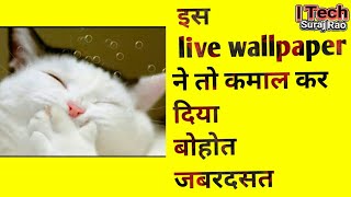 Amazing cat live wallpaper apps for android in Hindi | I tech Suraj rao screenshot 2