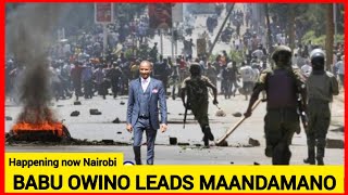 Ruto scared! BABU OWINO Leads heavy demonstrations in Nairobi over RUTO scaring 2024 finance bill