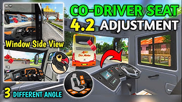 🚚3 Features For Cabin Camera Adjustment! Co-Driver, Window Side View in Bus Simulator Indonesia 4.2