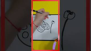 Как нарисовать краски и кисточку по шагово  how to draw paints#shorts #sketch #howto #drawing #как