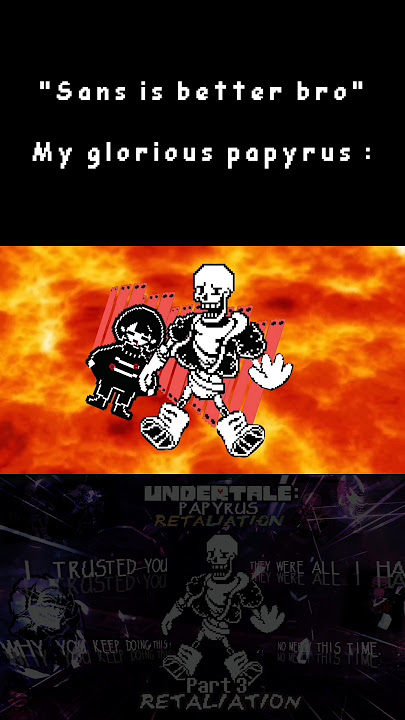 sacrifices of my glorious papyrus 😔 #undertale #papyrus
