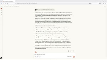 CFD 2025: 003 Applications of CFD